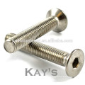 stainless steel hexagon socket countersunk bolt A2-70 A4-80